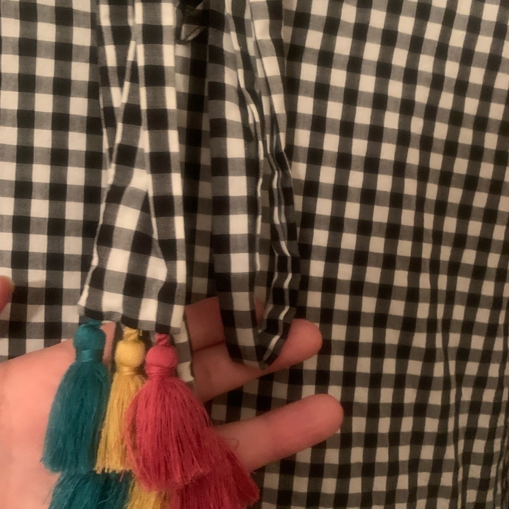 Madewell tunic XL black and white checkered - Picture 4 of 5